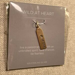 Origami Owl Brushed Gold 'Wild at Heart' Pendant Charm